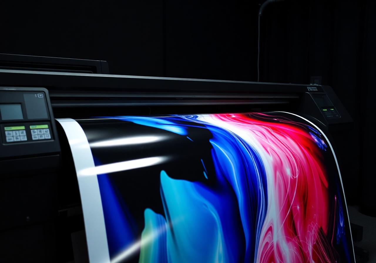 Velkoformátový tisk v provozu studia Limit